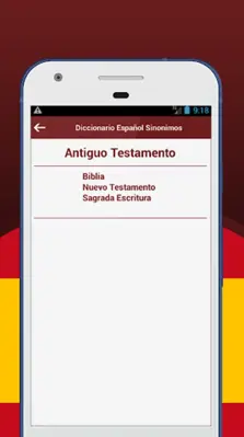 Diccionario Español Sinonimos android App screenshot 1